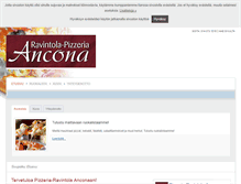 Tablet Screenshot of pizzeria-ancona.com